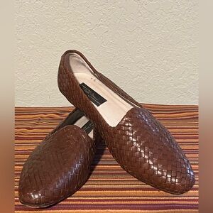 SESTO MEUCCI - Woven Brown Loafers